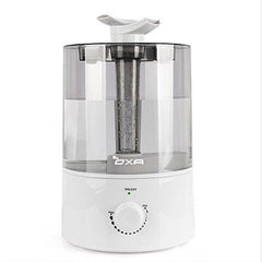 OXA 4L Large Capacity Cool Mist Humidifier Whisper-Quiet , Ultrasonic Air Humidifiers for Bedroom Babyroom Home Office, Two 360° Rotatable Mist Outlets, Waterless Automatic Shut-off (Gray)